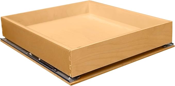 Pull Out Drawer Organizer for Cabinets, Gliding Soft Close Shelves for Kitchen, Pantry, Bathroom, & Storage Organization, 9 Ply Baltic Birch, 16 Inch Wide x 21 Inch Deep