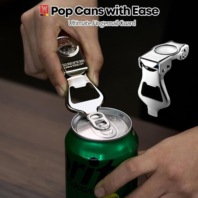 SUS304 Stainless Steel 3-in-1 Bottle Opener + Bottle Replacement Cap + Soda Can Opener, Temporary Wine Bottle Stopper, Liquor Seal Cap, Whiskey Bottle Holder