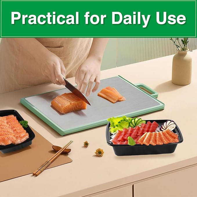 Meal Prep Containers Reusable 50 Pack-27 oz Food Storage Containers with Lids To Go Food Container Takeout, Microwave Dishwasher Freezer Safe, BPA Free, Plastic Containers (Black, Square)