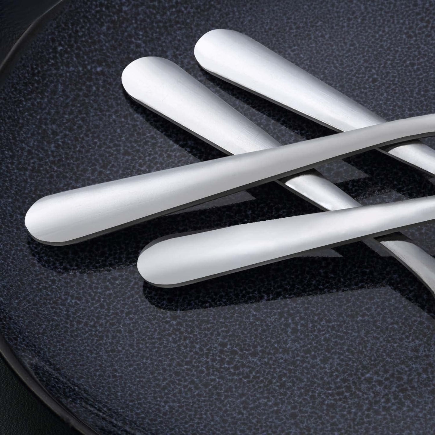 24-Piece Dinner Spoons Set (6.7 inch), Unokit Stainless Steel Spoons silverware, Dessert Spoon, Tablespoon, Silverware Spoons Only for Home, Kitchen or Restaurant - Mirror Polished, Dishwasher Safe
