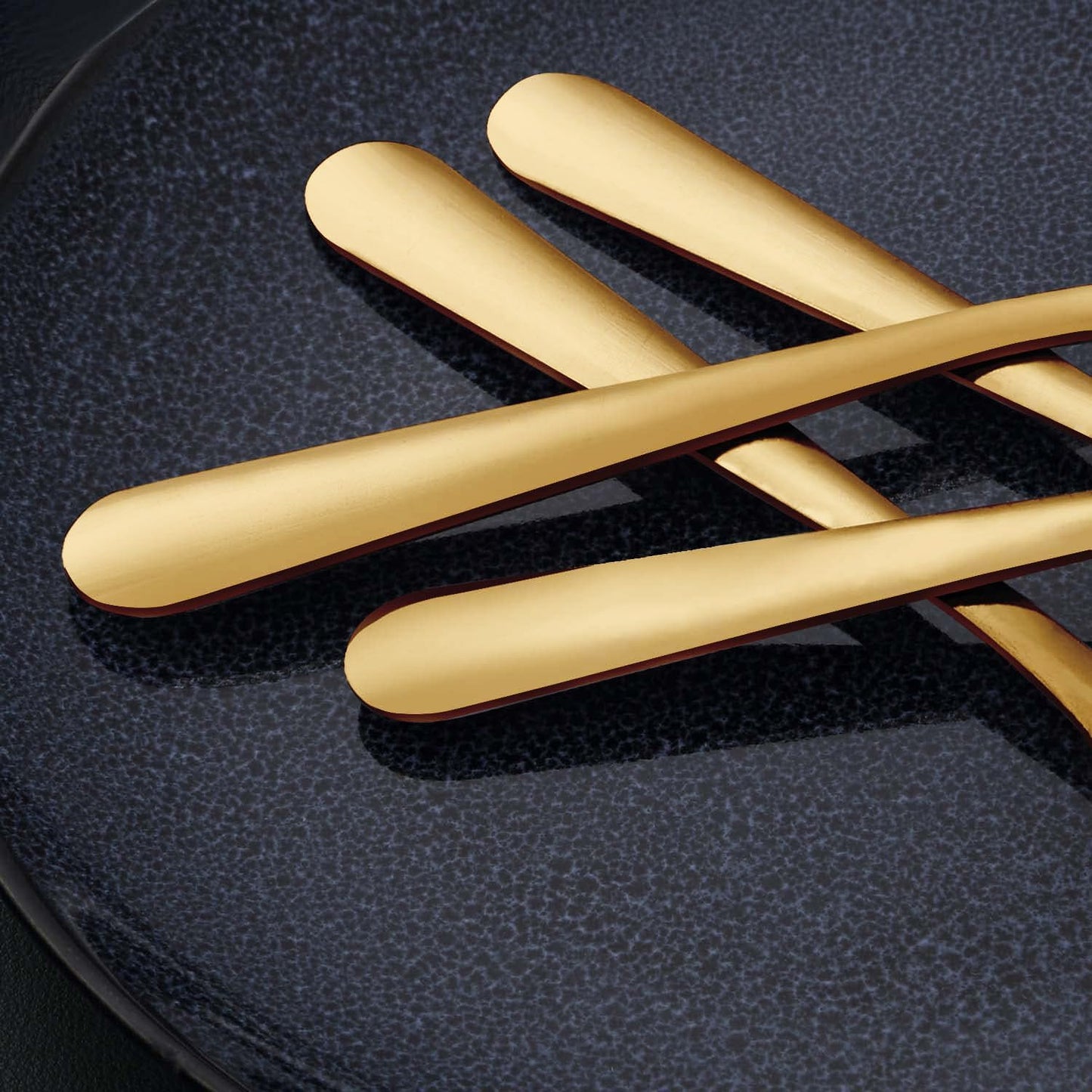 24-Piece Dinner Spoons Set (7.4 inch), Unokit Stainless Steel silverware, Tablespoon, Silverware Spoons for Home, Kitchen or Restaurant - Mirror Polished, Dishwasher Safe - Gold