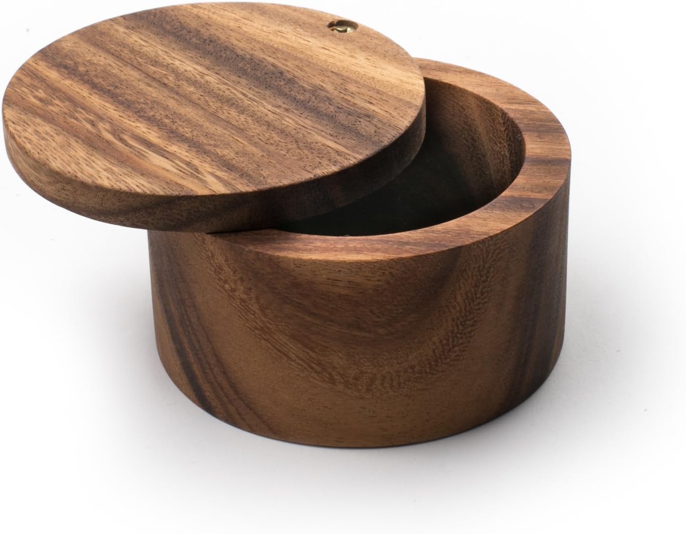 Ironwood Gourmet 28218 Square Charleston End Grain Chef's Board, Acacia Wood 14" Square & 28221 Appalachian Salt Cellar, Acacia Wood, 4 x 4 x 2.5 inches, Brown
