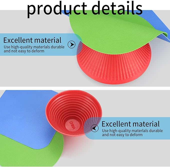 3 Pcs Rubber Jar Opener Gripper Pads, Multi Purpose Jar Bottle Can Lids Gripper Openers Reusable, for Seniors Weak Hands, Most Bottles, Used as Kitchen Coasters