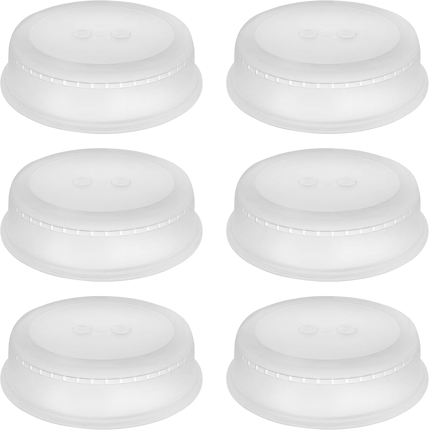 YBM Home Microwave Splatter Cover Keeps Your Microwave Spotless During Food Heating, Anti-Splatter Plate Lid Cover, BPA Free and Dishwasher Safe, 10 Inch ba291 Pack of 6