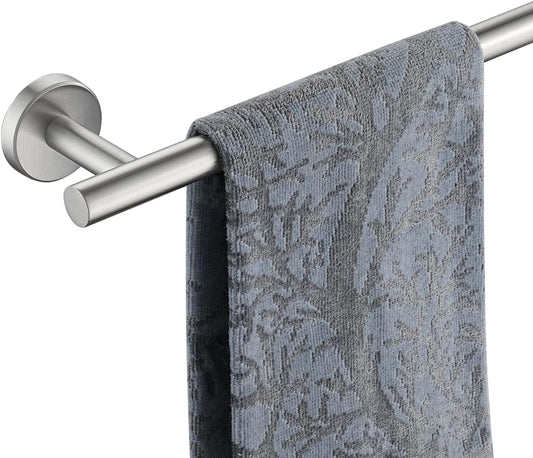 JQK Hand Towel Bar, 12 Inch 304 Stainless Steel Thicken 0.8mm Towel Rack, Bathroom Towel Holder Brushed Finished Wall Mount, Useable Length 9 Inch TB110L9-BN