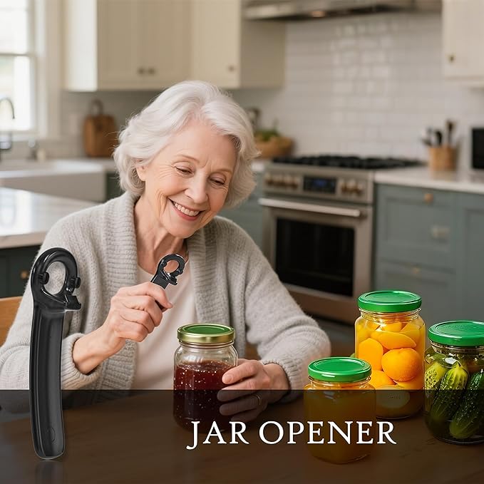 1 Pcs Readaeer Jar Opener for Weak Hand & Seniors with Arthritis (Black)