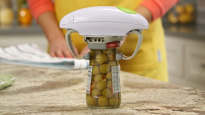 Electric Jar Opener– The Original RoboTwist One Touch Electric Handsfree Easy Jar Opener, Works for Jars - As Seen on TV