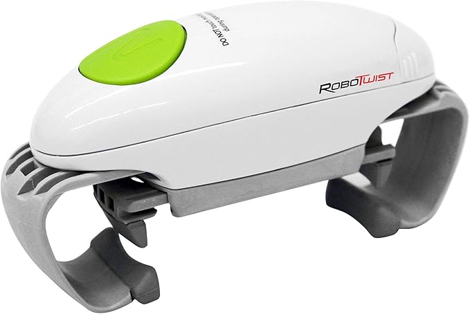 Electric Jar Opener– The Original RoboTwist One Touch Electric Handsfree Easy Jar Opener, Works for Jars - As Seen on TV