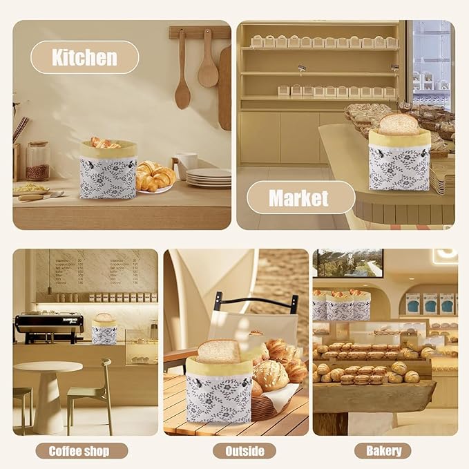 Reusable Bread Bags 2-Pack, Cotton Mesh Bags for Homemade Bread, Produce, Groceries, Freezer Storage, Washable & Durable Food Storage Pouches