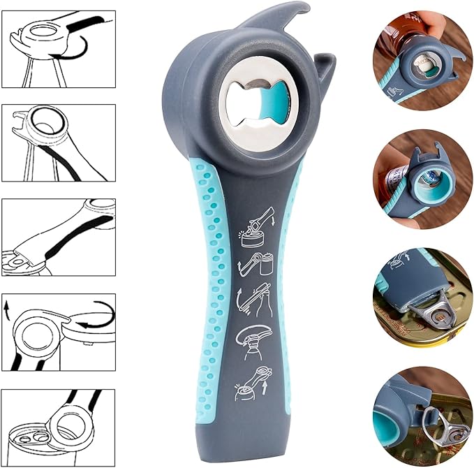 Jar Opener Gripper For Seniors With Arthritis: Rubber Bottle Opener For Arthritic Hands - Silicone Jar Lid Openers Grippers For Opening Jars And Bottles - Easy Can Opener Gripper For Weak Hands