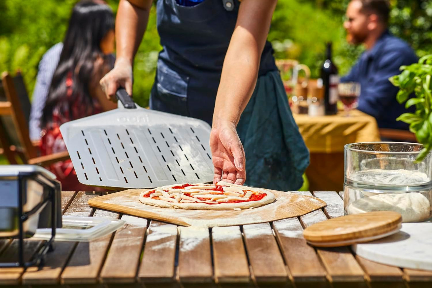 Ooni 16” Bamboo Pizza Peel – Wooden 16 Inch Serving Board, Pizza Spatula Paddle, Pizza Oven Accessories