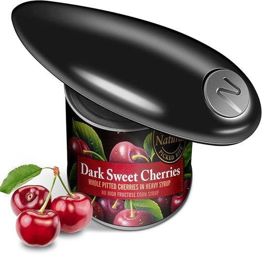One Touch Battery Operated Electric Can Opener Fits Almost Size Can With Smooth Edge, Hands Free Electric Can Openers for Kitchen, Kitchen Gadgets Automatic Electric Can Opener for Seniors, Arthritis