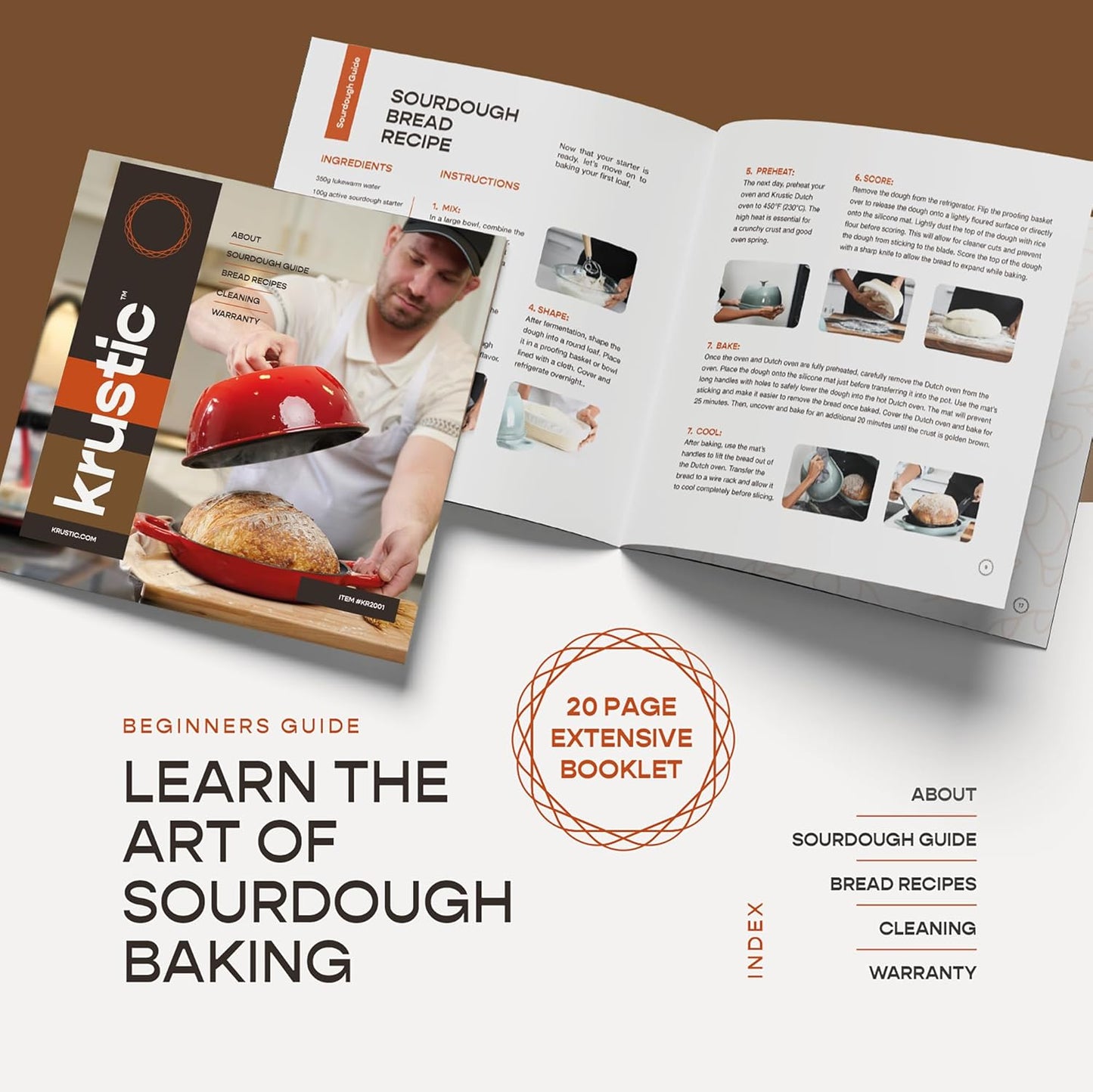 Enameled Cast Iron Dutch Oven for Sourdough Bread Baking | 6 Quart Pot with Lid | 10 Inch Ceramic Enamel Thick Coated Cookware Set with Non Stick Silicone Baking Mat for Cooking (Grey)