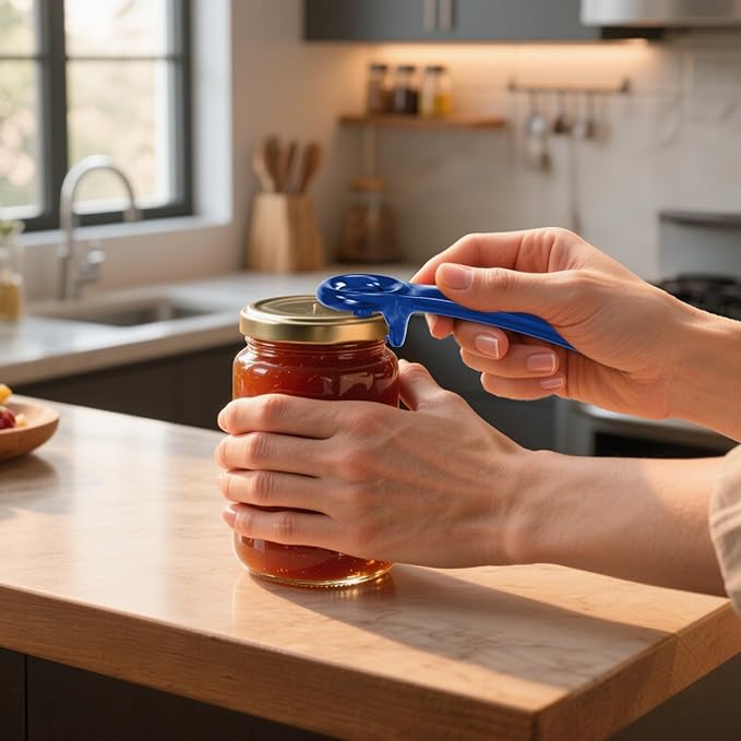 2 Pcs Readaeer Jar Opener for Weak Hand & Seniors with Arthritis (Blue)