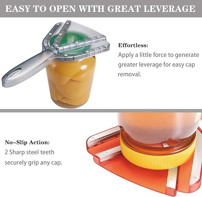Jar Opener for Weak Hand & Seniors with Arthritis,Easy Twist Off Bottle Caps,Patent | Unique Kitchen Gadgets, Christmas Gifts for Elderly/Women/Men (Purple)