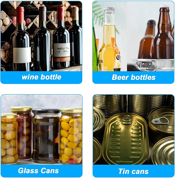 3 Rubber Jar Opener Grippers & 1 Lid Jar Opener for Seniors with Arthritis, Jar Opener Gripper Pads, Rubber Jar Grippers for Opening Jars and Bottles, Multi Purpose Bottle Lid Openers for Weak Hands