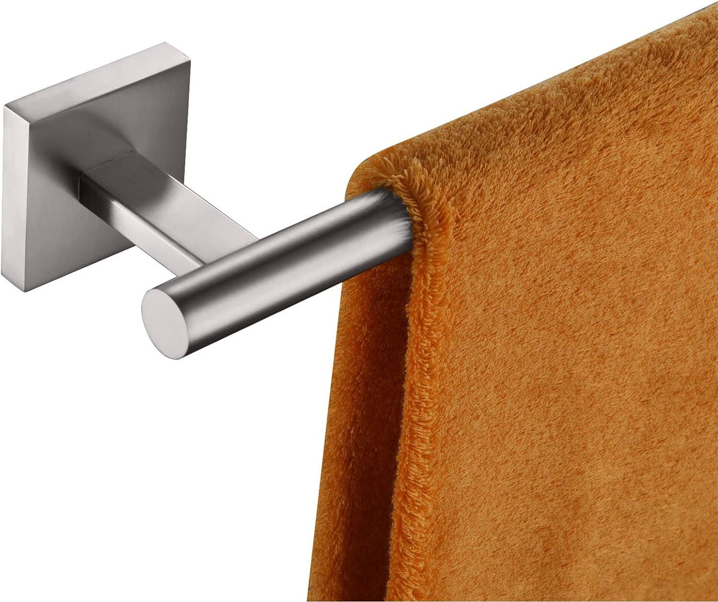 KOKOSIRI Towel Holder Bathroom Accessories Towel Bar for Bath Kitchen Necklace Holder 24 Inch Brushed Nickel Stainless Steel B4005BR-L24