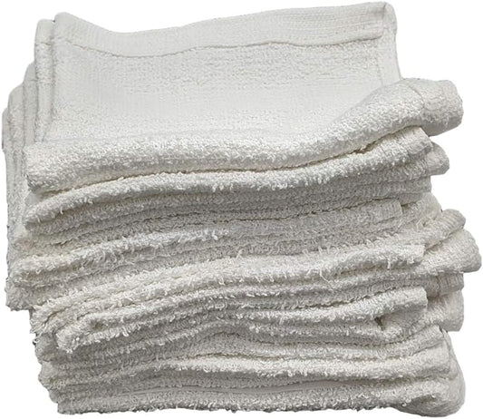 12 Inch x 12 Inch White Cotton Value Rags - Reusable Lt Weight Thin Cloth Rags - Wood Stain/Painting/Crafts/Garage - Set of 840