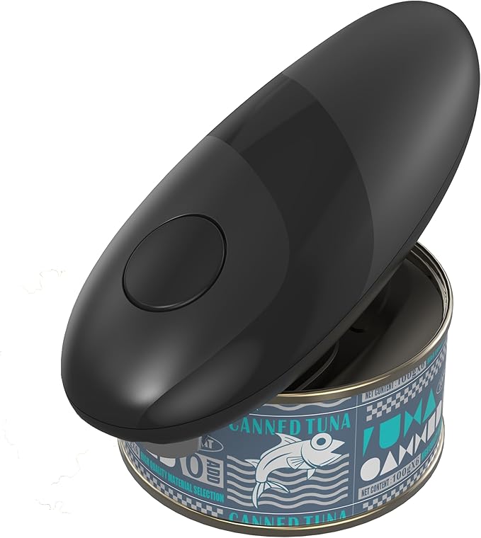 Electric Can Opener，One Touch Automatic Can Opener，Smooth Edge Food-Safe Can Openers for Seniors with Arthritis, Fits Almost All Can Sizes，Battery Operated Easy Use for kitchen