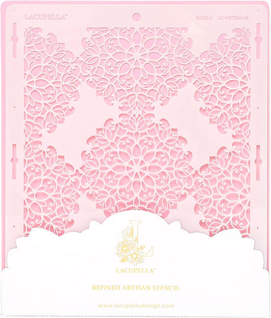 Cake Decorating Stencil for Tall Buttercream Cake, Royal Icing, Ganache, Paint, Airbrush (Darla)