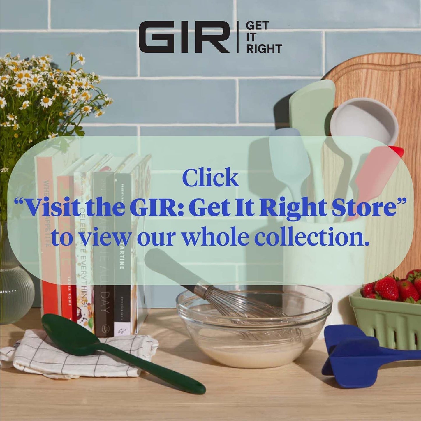 GIR: Get It Right Silicone Spatula - 11-Inch Red Skinny Jar Spatula - Heat Resistant & Nonstick Fiberglass Core -Flexible Kitchen Tool