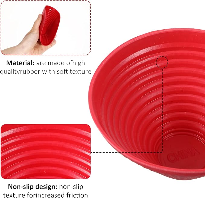 3PCs Rubber Jar Openers, Multi-Function Bottle Opener Gripper Pad for Seniors with Arthritis Weak Hands, Non-Slip Jar Grippers for Easy Opening Jars, Kitchen Easy Top Opener Tool