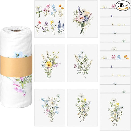 36 Count Reusable Cleaning Cloths Washable Cotton Kitchen Towels for Home(Christian Style,Multicolor)