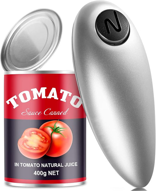 Kitassure Handsfree One Touch Electric Can Opener Easy and Fast Flex Side Cut All Can Sizes, Automatic Handheld Battery Operated Kitchen Gadget Gift with Smooth Edge Safety for Seniors & Arthritis