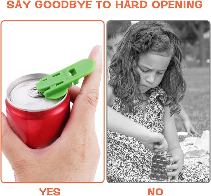 24 Pieces Drink Shield and Soda Protector, Easy Soda Beer Can Opener Beverage Barricade Protects, Plastic Tab Can Cover Can Openers for Pop, Coke, Beer, Soda, Aluminum Beverage