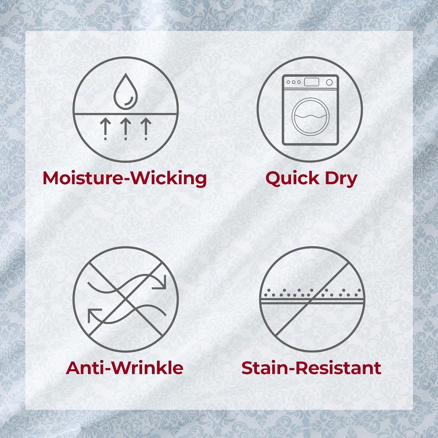 Mellanni Twin Sheets Set - 3 PC Iconic Collection Bedding - Hotel Luxury, Extra Soft, Cooling Bed Sheets - Wrinkle, Fade, Stain Resistant (Twin, Laced Sky Blue)