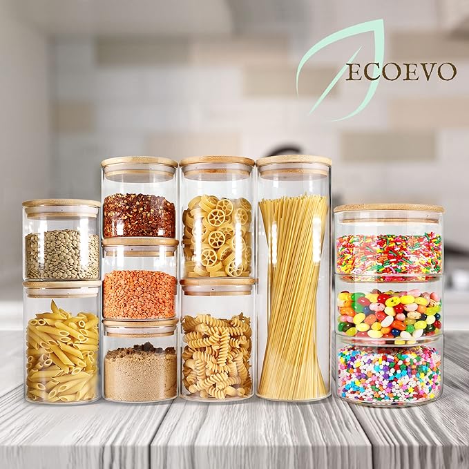 Glass Jar with Bamboo Lid (25oz)