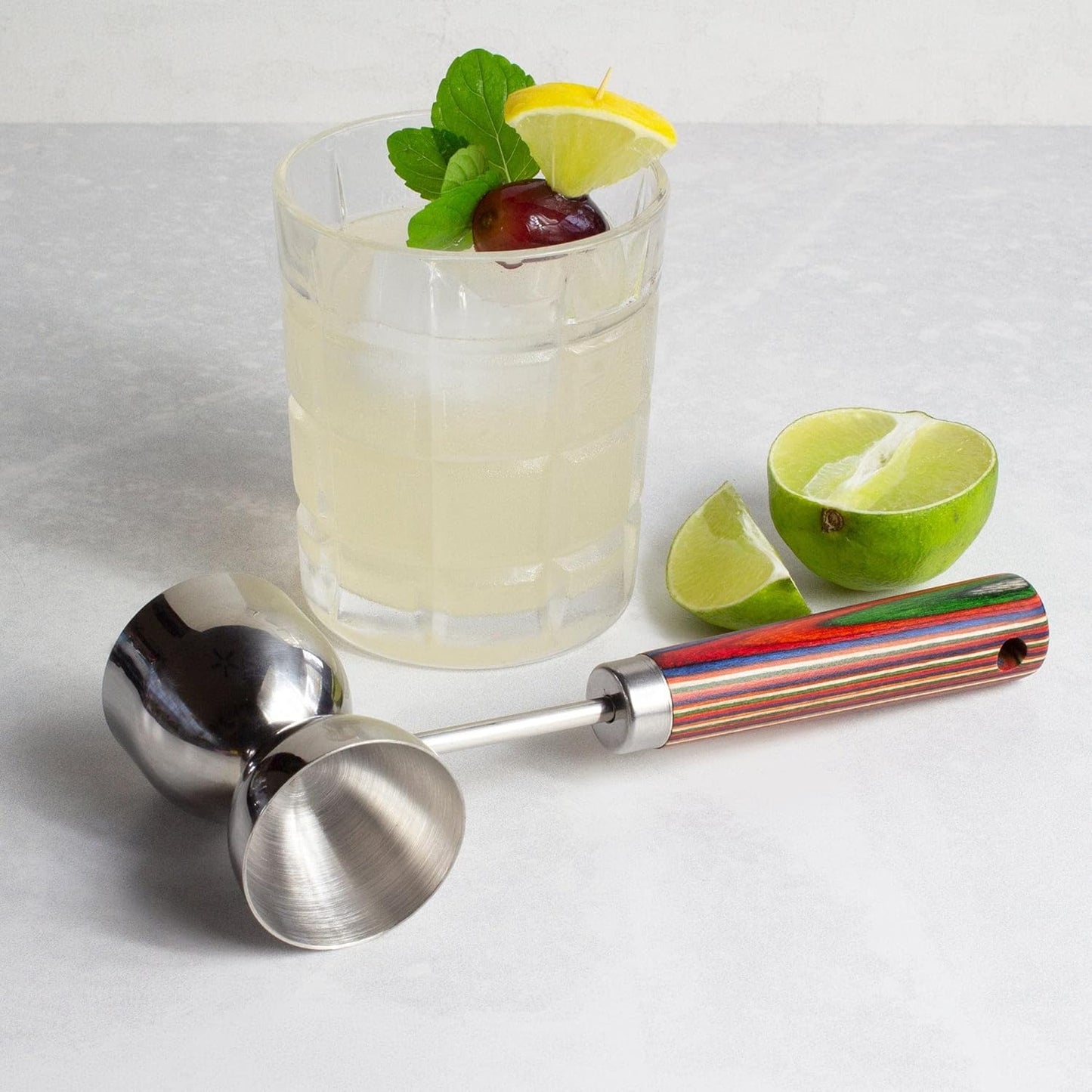Totally Bamboo Baltique Marrakesh Collection Bar Spoon, Stainless Steel Cocktail Mixing Spoon