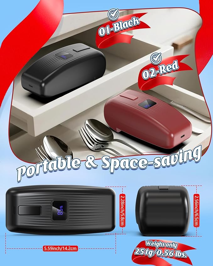 Electric Can Opener with LED Display, Rechargeable Automatic Can Opener Fit Almost Sizes, One-Touch Hands Free Can Opener Electric for Seniors with Smooth Edge, Food Safety Portable Kitchen Gadgets