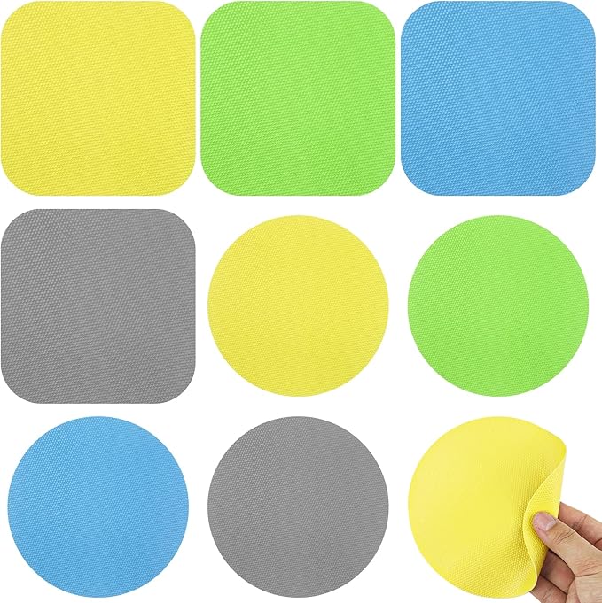 Jar Opener, 8PCS Rubber Jar Opener Gripper Pad, Round Bottle Opener/Jar Opener Gripper, Bottle & Can Opener, Kitchen Gadgets, Lid Opener Gripper Pad