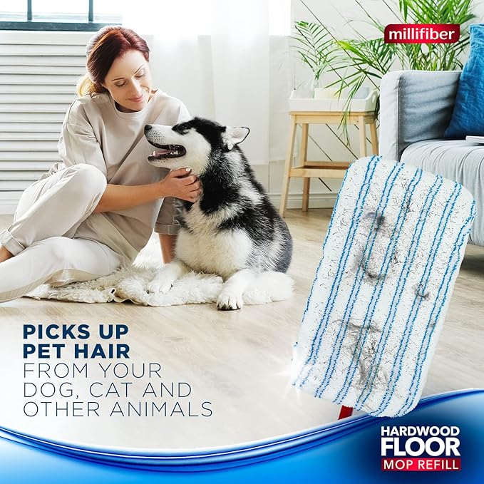 Microfiber Mop Refills 15x8 Inches, 3-Pack (Mop is Not Included)