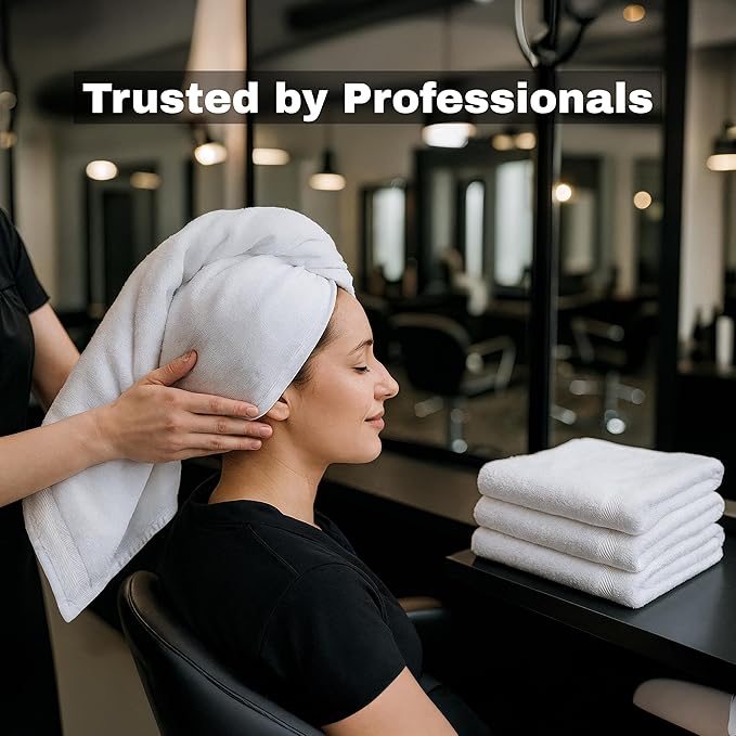 JMR Bulk-Friendly Essentials - Practical Cotton Towels - Economical 20" by 40" Multi-Purpose Towel - Absorbent, Quick-Drying, Soft, Lightweight - Ideal for Pool, Gym, Spa (White) - 36 Pack