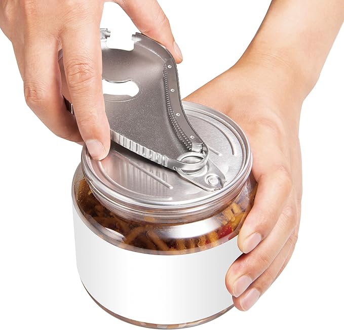 Jar Bottle Can Opener for Weak Hand & Seniors with Arthritis - Easy Twist Off Caps (0.6"-2.7") & Pull Tab Seals,Unique Kitchen Gadget,Multi,Portable Christmas Gifts for Elderly/Women/Men