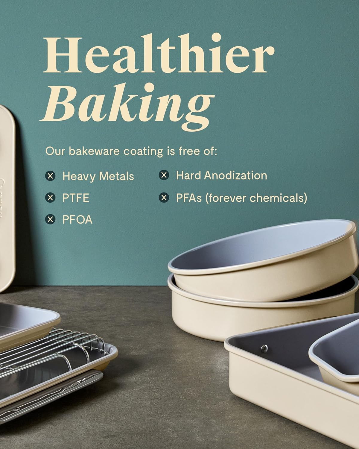 Caraway Non-Stick Ceramic 12-Cup Muffin Pan - Naturally Slick Ceramic Coating - Non-Toxic PTFE & PFOA Free - Perfect for Cupcakes, Muffins, and More - Sage