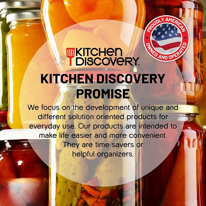 Cap Strap Jar Opener – Kitchen Discovery – Adjustable Bottle and Jar Opener for Seniors and Those with Weak Hands – Gripper Strap Loosens Lids without Straining Hands