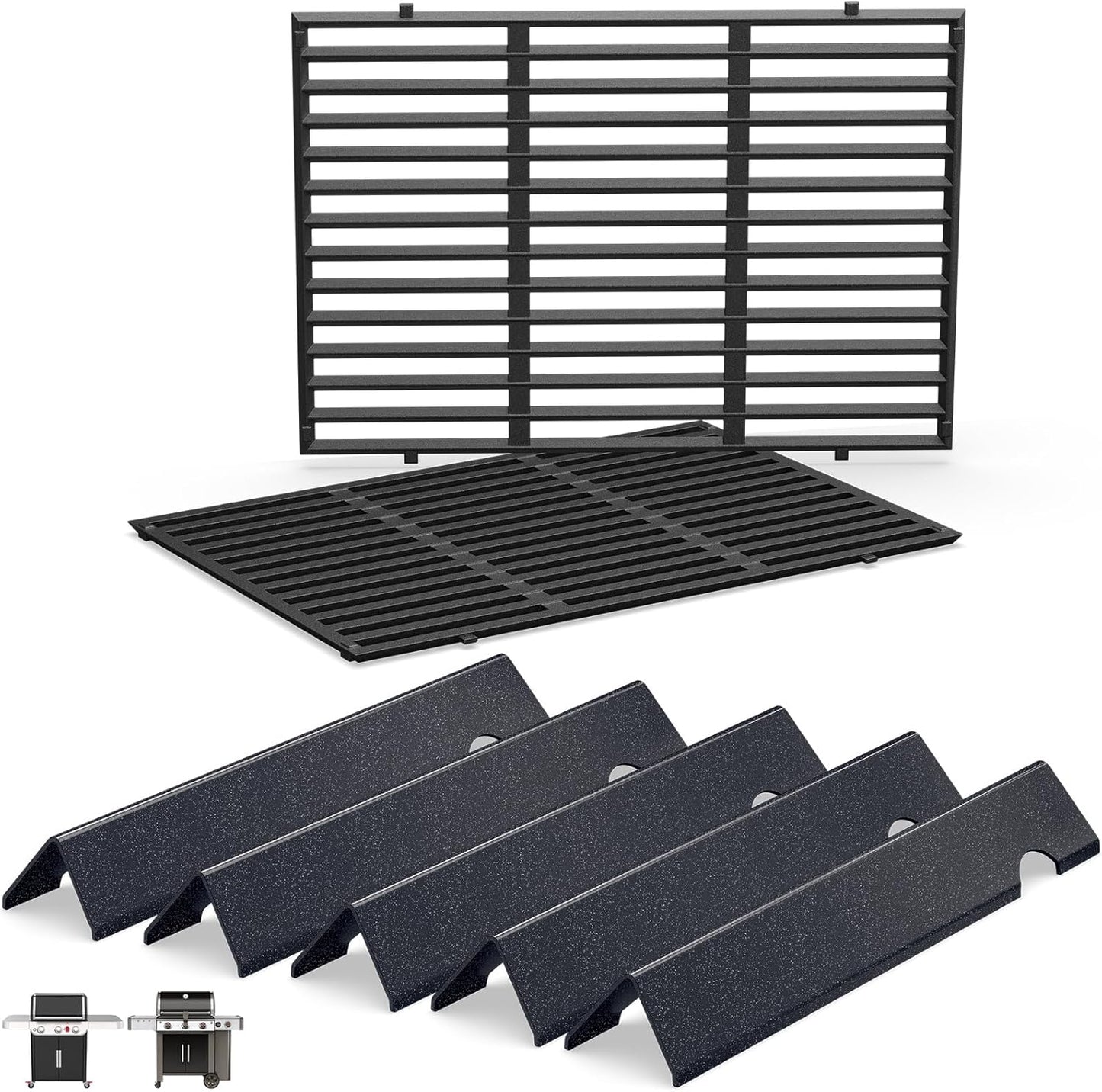 Genesis II Flavorizer Bars Replacement Parts, Genesis II Grill Grate for Weber Genesis II Grill Parts - 66795 66095 Parts for Weber Genesis II 300 Series ii E/S-310 ii E/S-315 ii E/S-335 ii SE-335