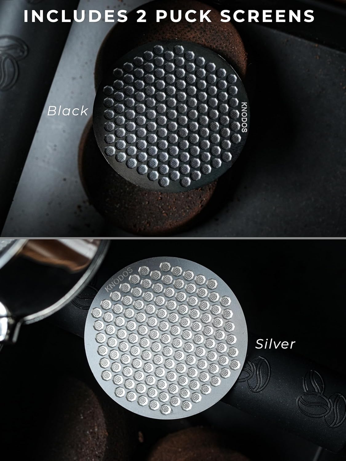 51mm Puck Screen 2Pcs Stainless Steel Coffee Puck Filter, Ultra-Thin 0.8mm Espresso Screen Compatible With DeLonghi, Smeg, Gevi, Casabrews Portafilter