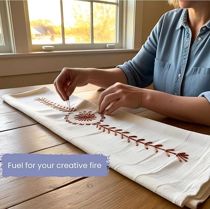 WHITEWRAP Flour Sack Towels| TeaTowel for Crafts| Kitchen Dish Cotton Blank Towel for Embroidery|Baking Bread Proofing Linen Cover| Thick Absorbent Quick Dry| 24 Pack 28"x28" White
