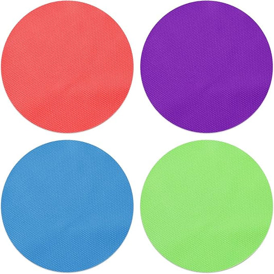 Rubber Jar Opener, 4PCS Jar Opener for Weak Hands, Rubber Jar Opener Gripper Pad for Seniors with Arthritis, Heat Insulation Kitchen Coasters