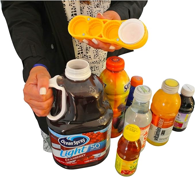 Arthritis Bottle Opener - magic Opener COMBO | Water Bottle Opener | Twist-off - Plastic Bottles | Easily open over 16 different plastic cap sizes | Arthritis Help | Arthritis Aids |Pull Tab Soup Cans