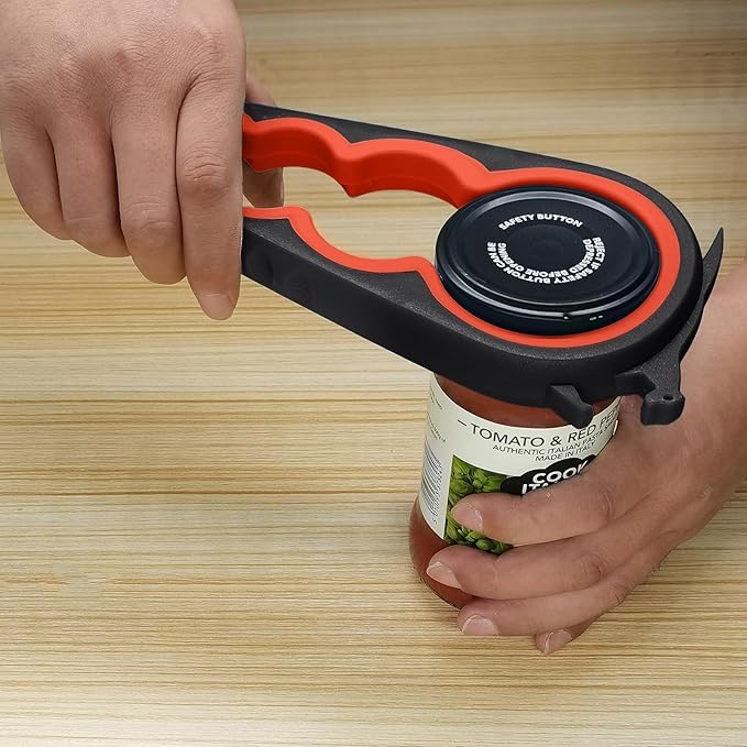 Latest Jar Opener and 5 in 1 Bottle Opener with Rubber Jar gripper Pad Ideal for Seniors with arthritis Weak Hands and Low Strength