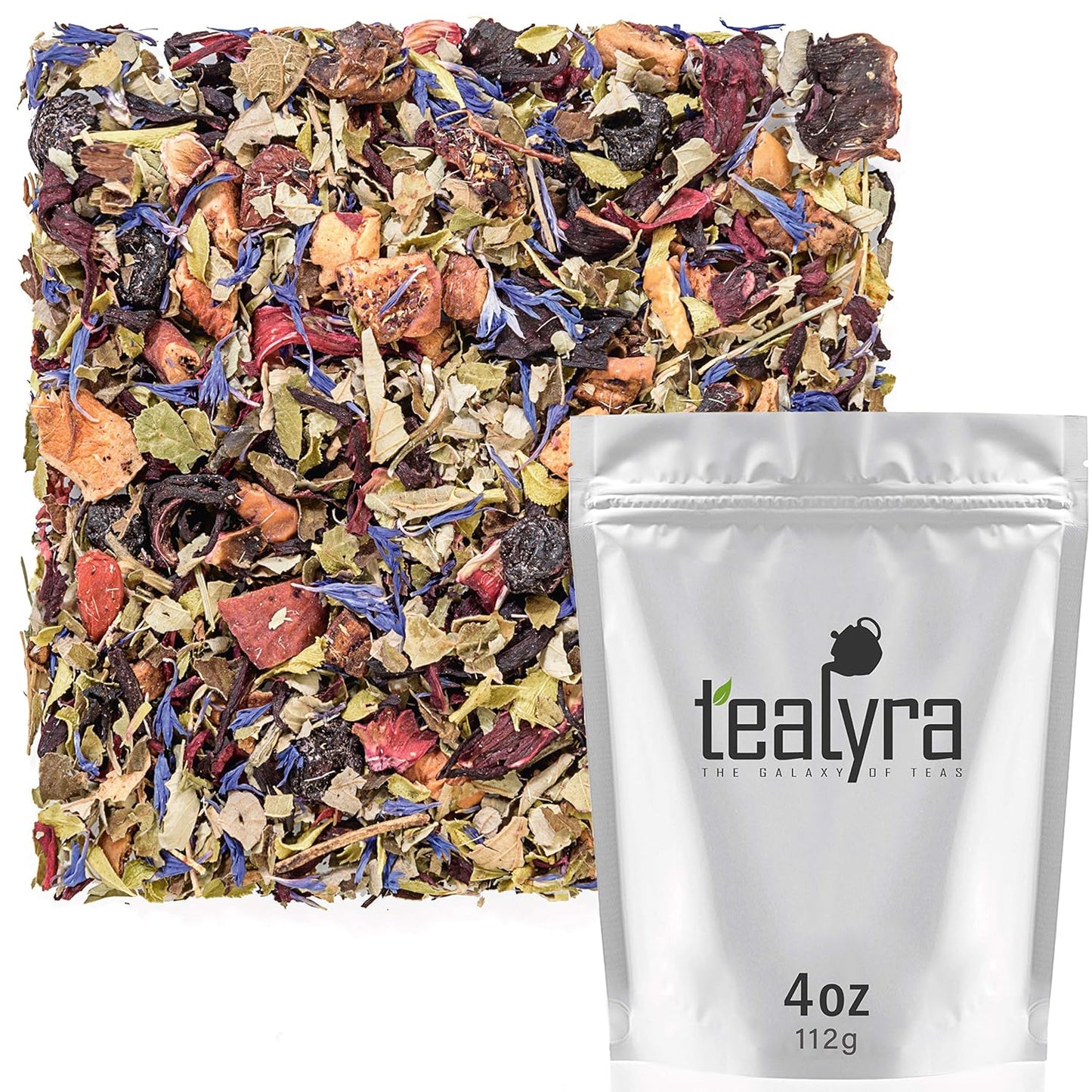 Tealyra - Scandinavian Wild Berry - Black Currant - Goji Berry - Hibiscus Health Tonic - Loose Leaf Tea - Relaxing - Caffeine-Free - 112g (4-ounce)