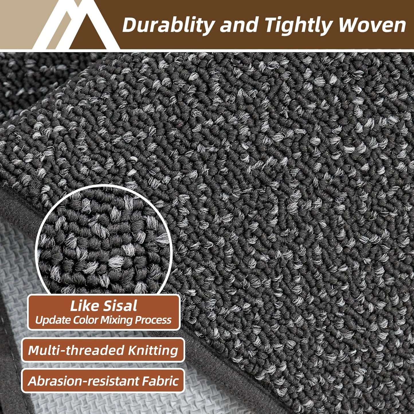 COSY HOMEER Kitchen Rugs and Mats 2PCS Non Slip Kitchen Mats for Floor Washable Stain Resistant Kitchen Runner Rug Sets Absorbent Kitchen Floor Mat 20"x32"+20"x48",Dark Grey